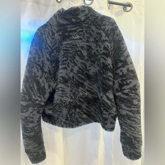 lululemon athletica Womens Oversized Fleece Sweater Dark Carbon Black Med Large - Picture 11 of 12